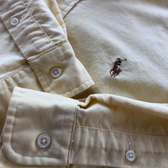 POLO Ralph Lauren Yellow Oxford Cloth BD - XL/Repp - Picture 10 of 10